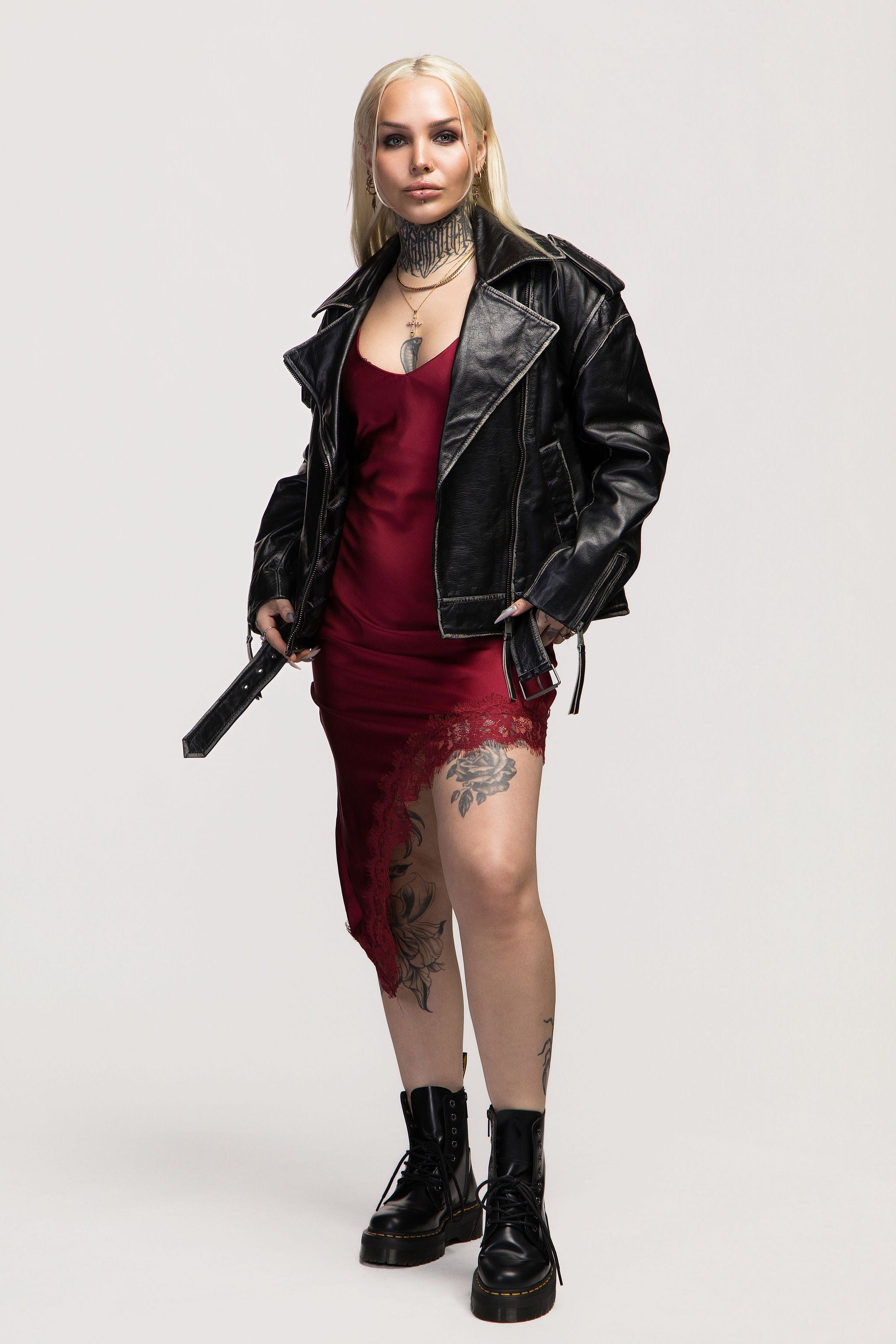 Saige Black Leather Jacket